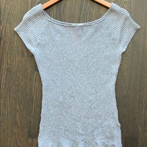 H&M heather grey knit top